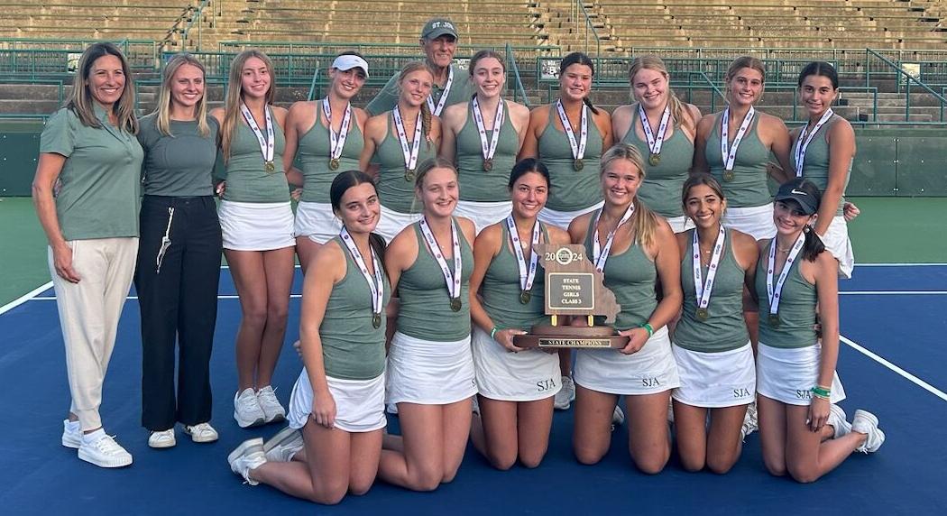 St. Joseph's sweeps Lafayette to win 19th girls team tennis state title in program history